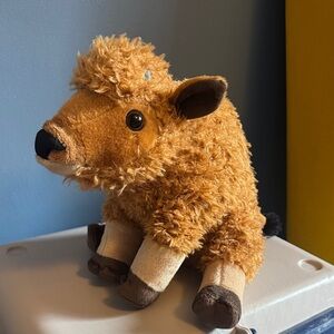 Adorable Brown Stuffed Bison Toy
